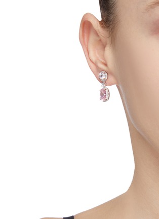 Figure View - Click To Enlarge - CZ BY KENNETH JAY LANE - Cubic zirconia drop earrings