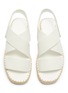 Detail View - Click To Enlarge - VINCE - 'Tension' cross strap leather espadrille sandals