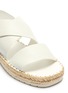 Detail View - Click To Enlarge - VINCE - 'Tension' cross strap leather espadrille sandals