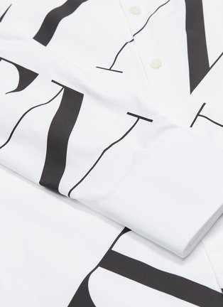  - VALENTINO GARAVANI - 'VLTN Macrogrid' print oversized shirt