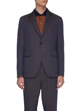 Main View - Click To Enlarge - CHRISTIAN KIMBER - Notched lapel soft blazer