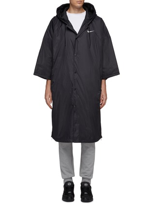 Main View - Click To Enlarge - NIKELAB - x Fear of God Swoosh logo embroidered hooded parka