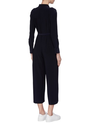 Back View - Click To Enlarge - NORMA KAMALI - Belted cropped jumpsuit