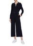 Figure View - Click To Enlarge - NORMA KAMALI - Belted cropped jumpsuit