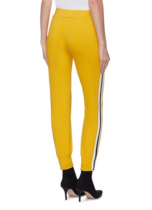 Back View - Click To Enlarge - NORMA KAMALI - Stripe outseam jogging pants