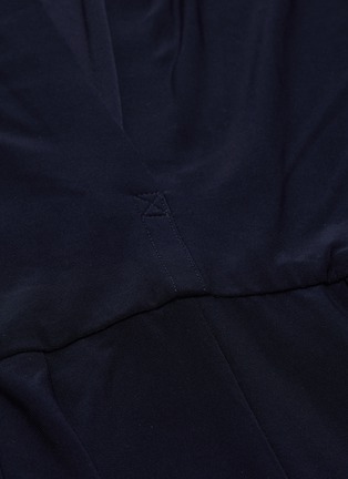  - NORMA KAMALI - 'Rectangle' slit collar cropped jogging jumpsuit