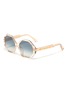 Main View - Click To Enlarge - CHLOÉ - 'Willow' acetate octagon frame sunglasses