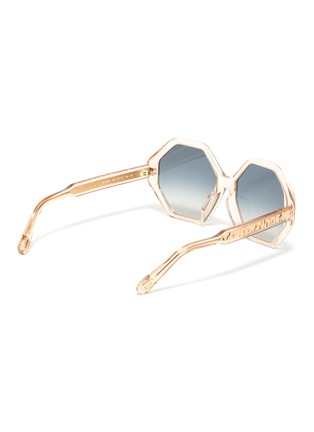 Figure View - Click To Enlarge - CHLOÉ - 'Willow' acetate octagon frame sunglasses
