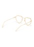 Figure View - Click To Enlarge - CHLOÉ - Acetate front metal heart frame optical glasses