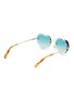 Figure View - Click To Enlarge - CHLOÉ - 'Rosie' rimless metal heart frame sunglasses