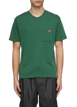 Main View - Click To Enlarge - AFFIX - Logo print layered chest pocket T-shirt