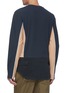 Back View - Click To Enlarge - AFFIX - Colourblock contrast stitch panelled sweatshirt