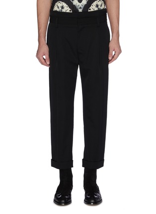 Main View - Click To Enlarge - BED J.W. FORD - Layered waist pleated pants
