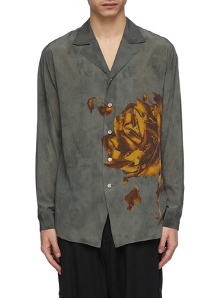 Main View - Click To Enlarge - BED J.W. FORD - Open collar rose print shirt