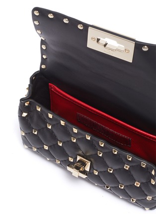 Detail View - Click To Enlarge - VALENTINO GARAVANI - Valentino Garavani 'Rockstud Spike' leather bum bag