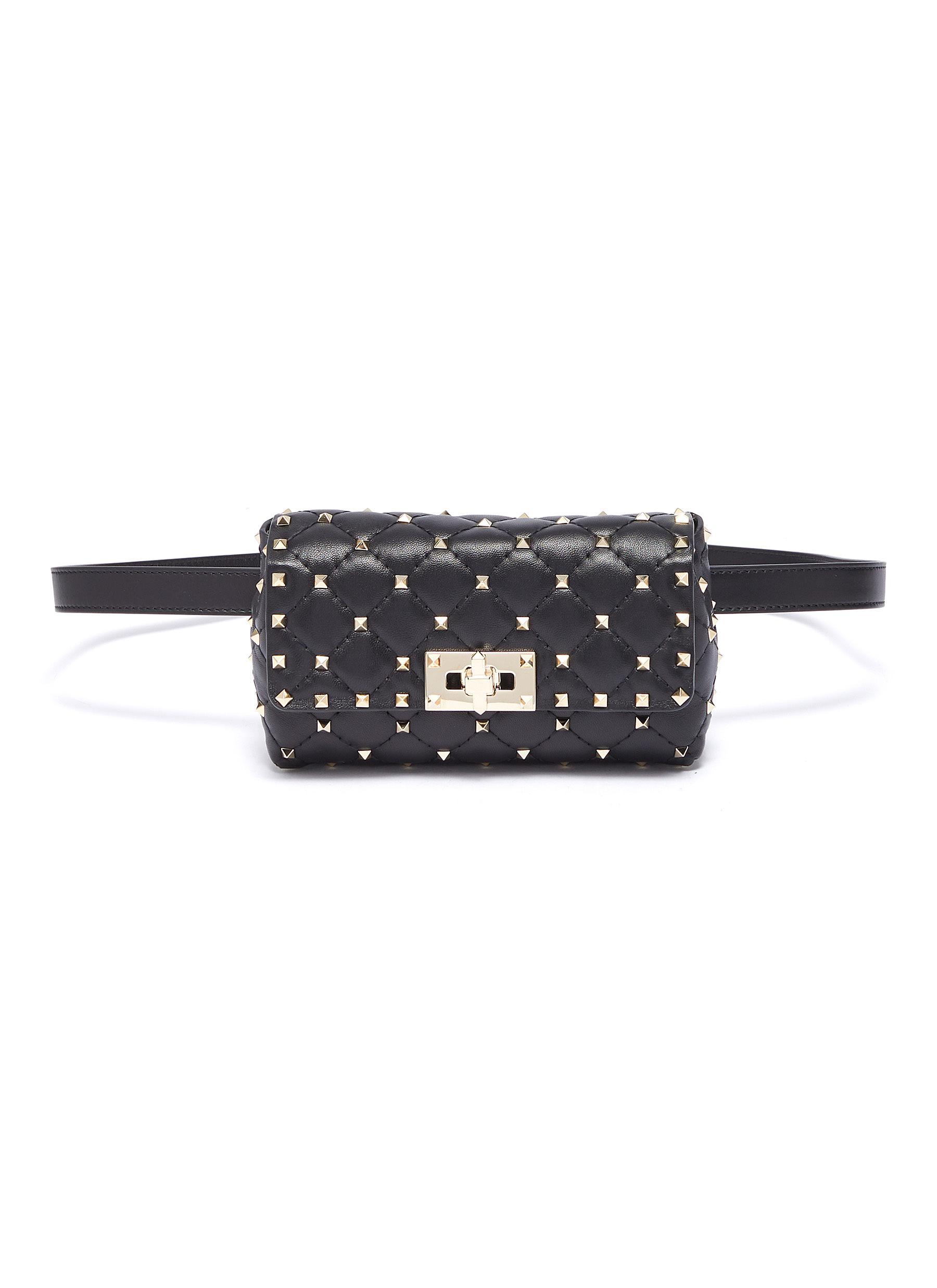Click to view more detailed imagery on our partner's website Valentino 'Rockstud Spike' Leather Bum Bag