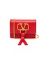 Main View - Click To Enlarge - VALENTINO GARAVANI - Valentino Garavani 'VRing' tassel leather chain clutch