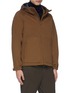 Front View - Click To Enlarge - ALTEA - Hooded melton raglan jacket