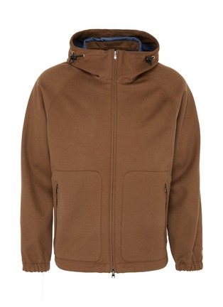 Main View - Click To Enlarge - ALTEA - Hooded melton raglan jacket