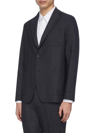 Front View - Click To Enlarge - ALTEA - Micro check soft blazer