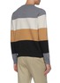 Back View - Click To Enlarge - ALTEA - Stripe colourblock jacquard sweater