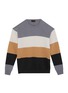 Main View - Click To Enlarge - ALTEA - Stripe colourblock jacquard sweater