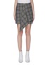 Main View - Click To Enlarge - ISABEL MARANT - 'Doleyli' drape panel check plaid mini skirt