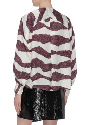 Back View - Click To Enlarge - ISABEL MARANT - 'Rosy' zebra stripe blouse