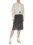 Figure View - Click To Enlarge - ISABEL MARANT - 'Loumi' contrast topstitch panelled bomber jacket