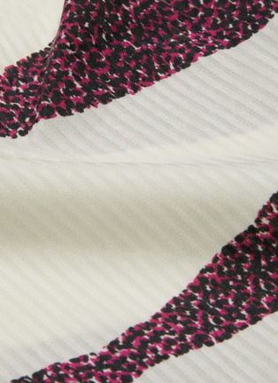 Detail View - Click To Enlarge - ISABEL MARANT - 'Rachel' drape yoke zebra stripe dress