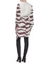 Back View - Click To Enlarge - ISABEL MARANT - 'Rachel' drape yoke zebra stripe dress