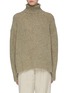 Main View - Click To Enlarge - ISABEL MARANT - 'Harriett' side split overesized cashmere turtleneck sweater
