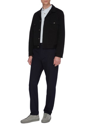 Figure View - Click To Enlarge - RUE DE TOKYO - Straight leg twill pants