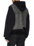 Back View - Click To Enlarge - HELIOT EMIL - Rib knit panel hoodie