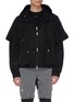 Main View - Click To Enlarge - HELIOT EMIL - Double front zip hooded windbreaker