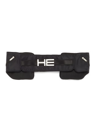 Back View - Click To Enlarge - HELIOT EMIL - Climbing buckle detail elastic belt bag