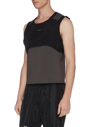 Detail View - Click To Enlarge - HELIOT EMIL - Contrast panelled sleeveless top