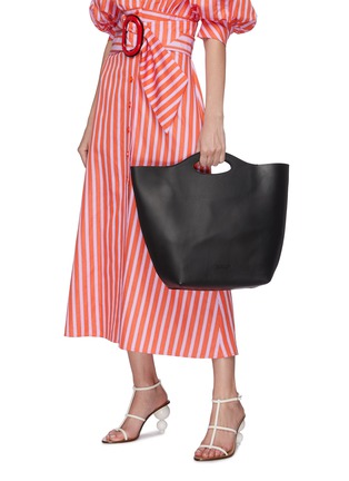 Figure View - Click To Enlarge - PEDRO GARCIA  - Cutout handle leather tote