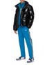 Figure View - Click To Enlarge - DAILY PAPER - Logo stripe sleeve track jacket