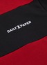  - DAILY PAPER - Logo embroidered stripe long sleeve polo shirt