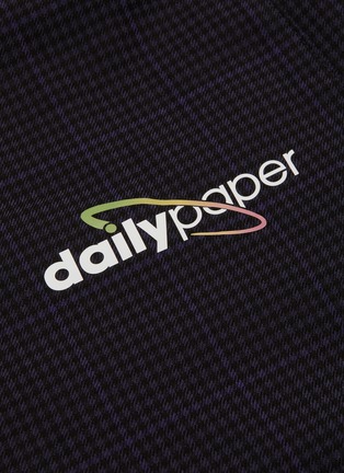  - DAILY PAPER - Logo print check plaid track pants
