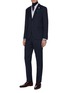 Figure View - Click To Enlarge - LARDINI - 'Easy Wear' windowpane check wool suit
