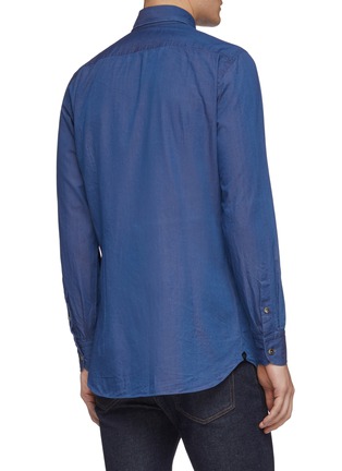 Back View - Click To Enlarge - LARDINI - Chambray shirt