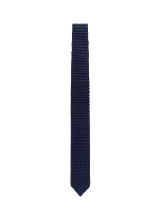 Figure View - Click To Enlarge - LARDINI - Metallic silk-wool knit tie