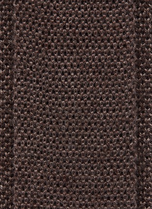 Detail View - Click To Enlarge - LARDINI - Cashmere-silk knit tie