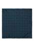 Detail View - Click To Enlarge - LARDINI - Geometric print silk twill pocket square