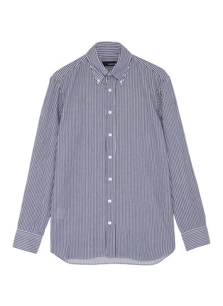 Main View - Click To Enlarge - LARDINI - Stripe flannel shirt