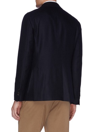 Back View - Click To Enlarge - LARDINI - Cashmere rib knit soft blazer