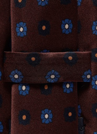 Detail View - Click To Enlarge - LARDINI - Floral print silk tie