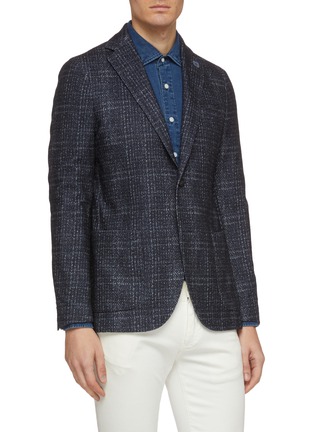 Front View - Click To Enlarge - LARDINI - Cashmere-cotton soft blazer